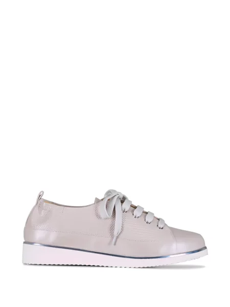 Sneakerși Ron White din piele alb