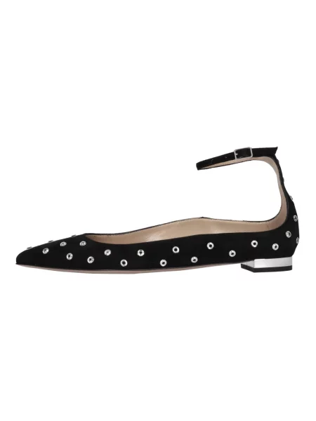 Balerinki Aquazzura zamszowe czarne