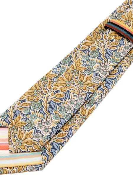 Cravată Paul Smith cu model floral galben