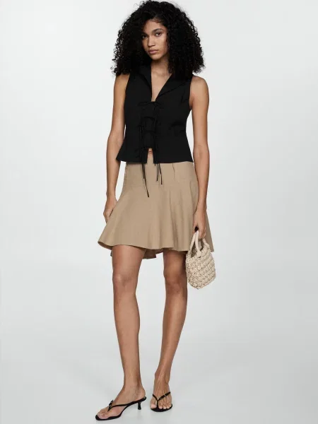 MANGO Блуза чорний