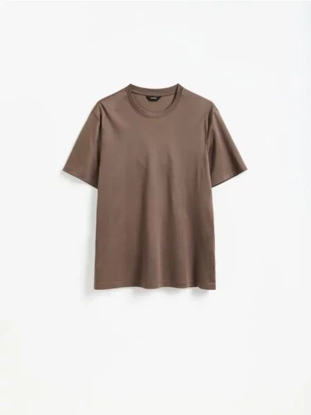 Reserved Tricou regular cu mercerizat verde-oliv verde
