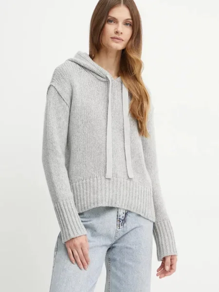 Forte Forte pulover de lana femei călduros knit gri