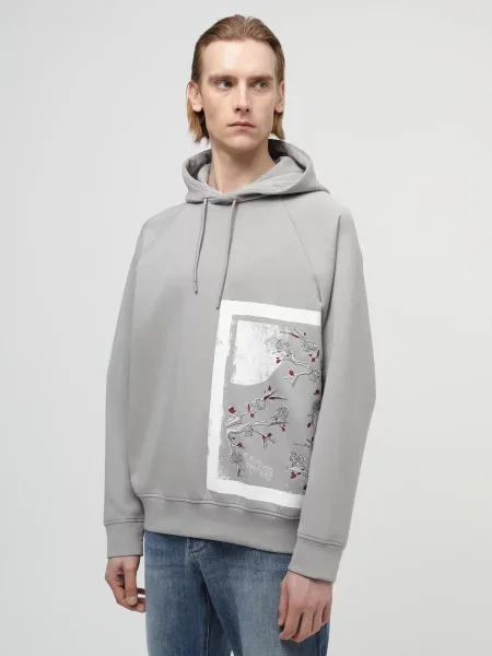 Худи Emporio Armani серое