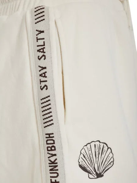 Funky Buddha Pantaloni negru / murdar alb