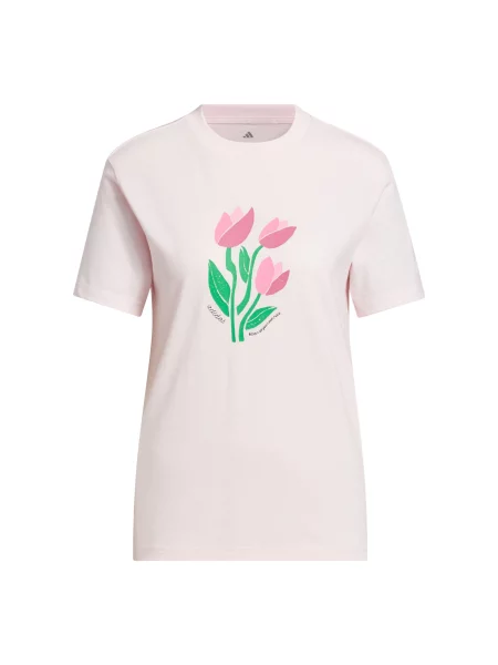 ADIDAS SPORTSWEAR Tricou funcțional Bloom At Your Own Pace / roz / rosé / roz deschis verde