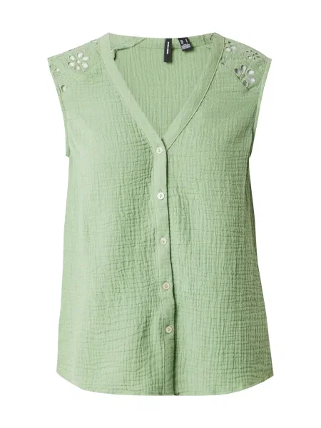 VERO MODA Bluză VMNATALI pastel verde