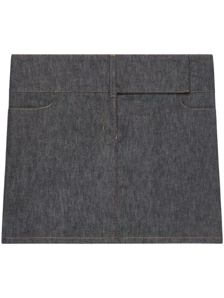 Fustă din denim Courreges gri