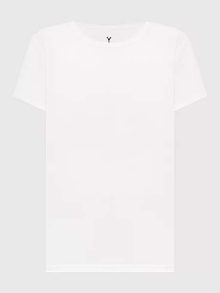 Футболка з вишивкою монограми Y`s Yamamoto біла
