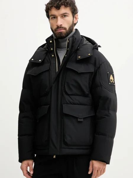 Пухено яке MOOSE KNUCKLES DUFROST зимен модел черно