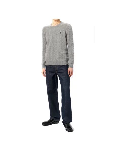 Sweter Polo Ralph Lauren wełniany szary