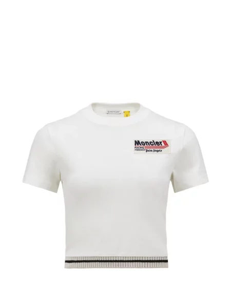 Tricou Moncler cu autograf alb