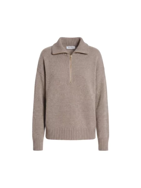 Sweter Max Mara brązowy