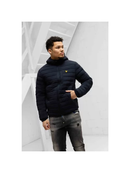 Kurtka Lyle & Scott z kapturem niebieska