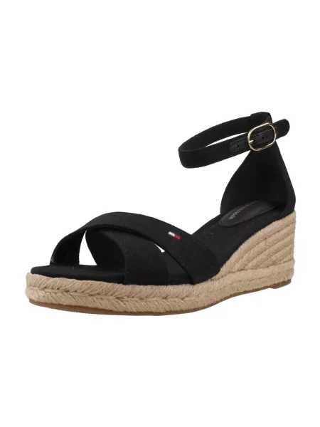 TOMMY HILFIGER Sandale cu baretă negru