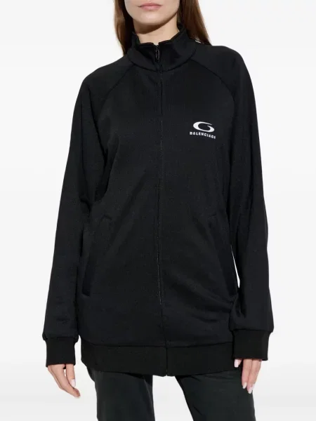 Hanorac Balenciaga cu imagine negru