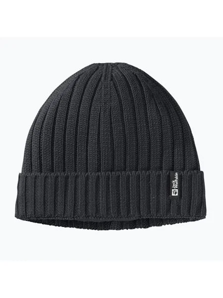 Jack Wolfskin len ing RIB KNIT fekete