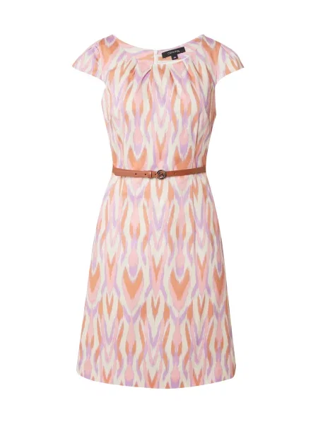 COMMA Obleka / oranžna / roza bež