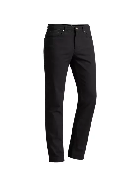 Blugi drepți Pal Zileri cu 5 buzunare negru