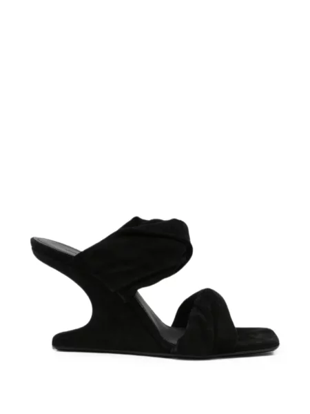 Sandale Rick Owens din piele de căprioară negru