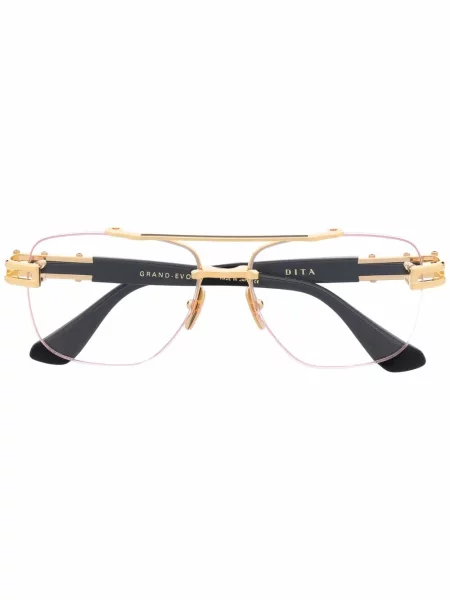 Ochelari de soare aviator Dita Eyewear negru