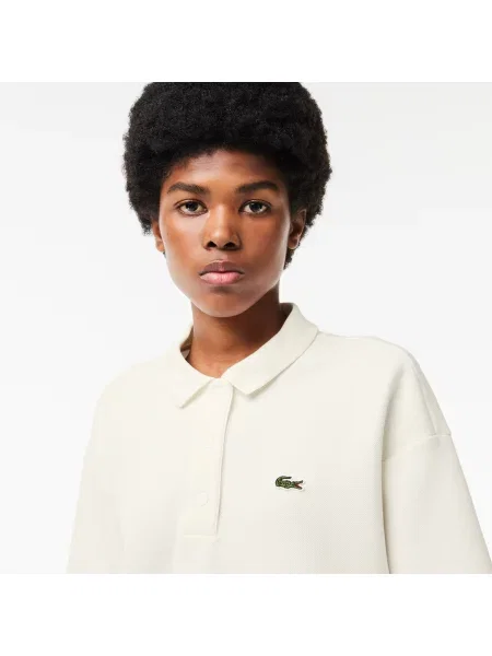 Lacoste Koszulka Polo Oversize biała