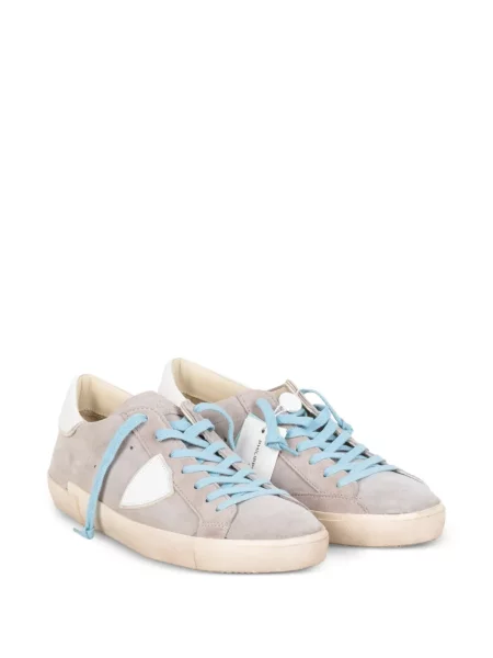 Szarvasbőr sneaker Philippe Model Paris autogrammal szürke