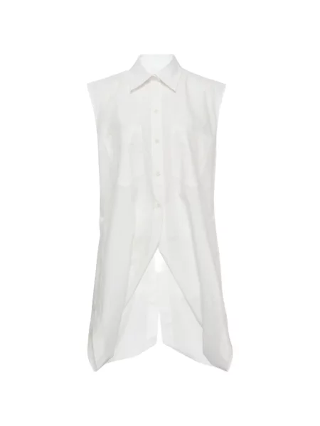 Cămașă Litkovska fără mâneci alb