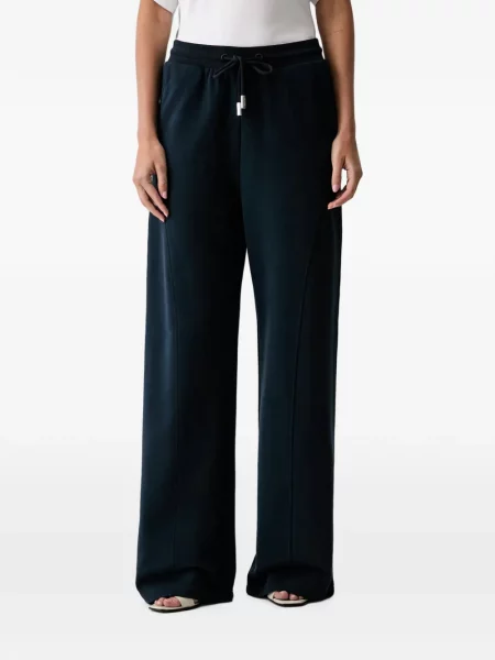 Pantaloni Patrizia Pepe alergare cu cordon albastru
