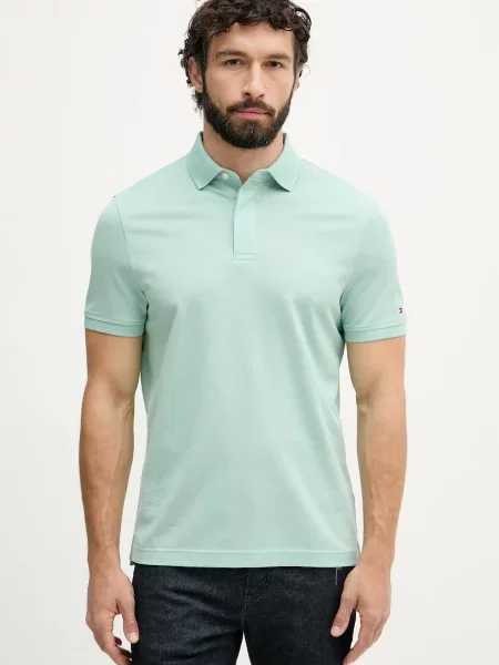 Tricou polo Tommy Hilfiger verde