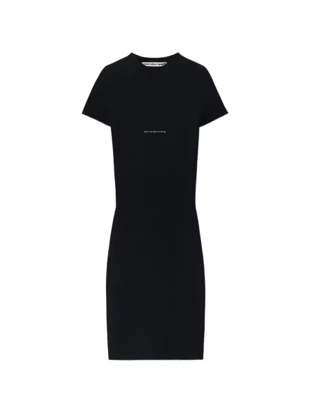 Къс костюм мини рокля Alexander Wang с автограф черно