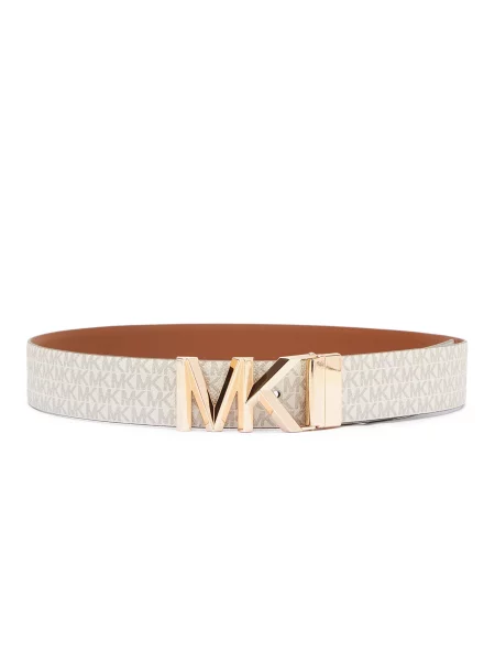 MICHAEL Michael Kors Curea bej / auriu / negru alb