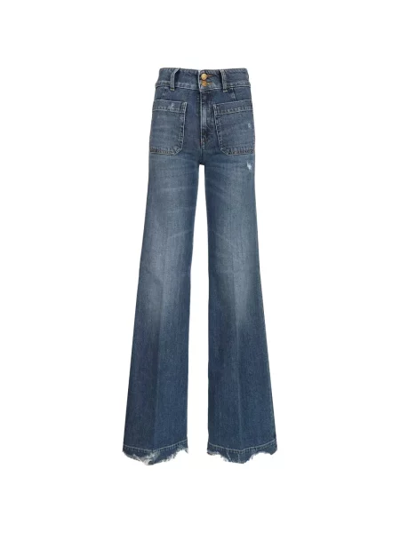 Širokih nogu traperice Seafarer plava