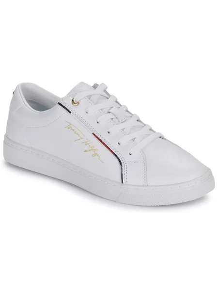 TOMMY HILFIGER Niske tenisice mornarsko plava / zlatno žuta / crvena bijela