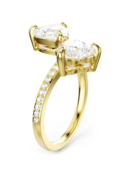 Inel Swarovski cu motiv cu inimi
