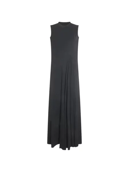 Rochie maxi Balenciaga lungă de costum negru