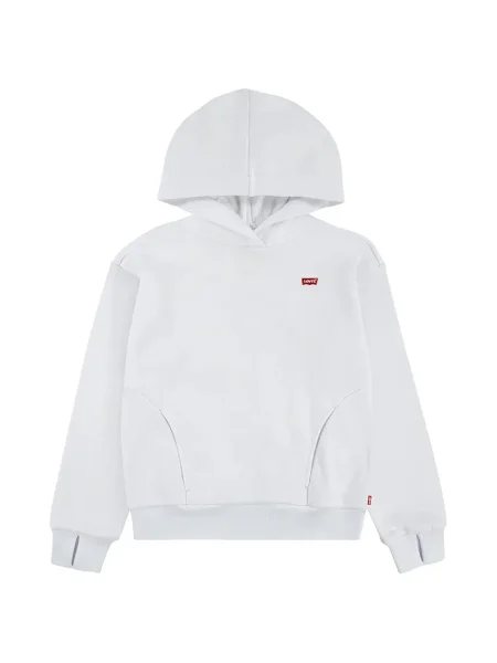Levi's Dětská mikina BATWING PATCH HOODIE bílá