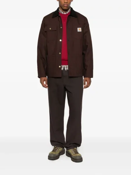 Geacă Carhartt Wip de catifea cord maro
