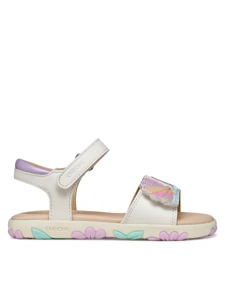 Σανδάλια Geox J Sandal Haiti Girl M λευκό