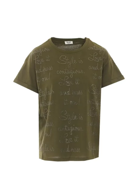 Stras tricou Liu Jo verde