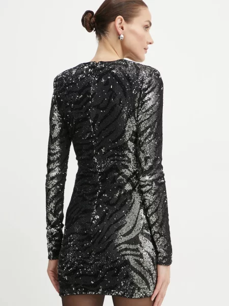 Bardot rochie ALESSIA mini mulata negru