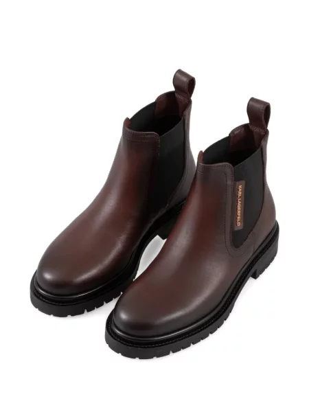 Botine Karl Lagerfeld din piele maro