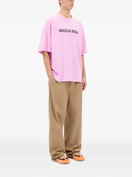 Plisované kalhoty Msgm hnědé