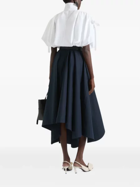 Decupat cămașă Givenchy cu volane din poplin alb