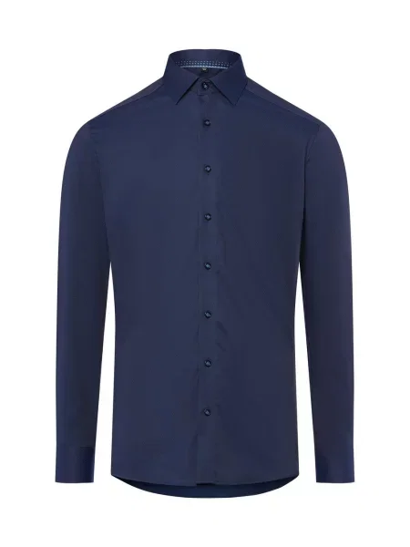 Finshley & Harding Koszula Easy Care Mężczyźni Modern Fit jednolity 39 niebieski