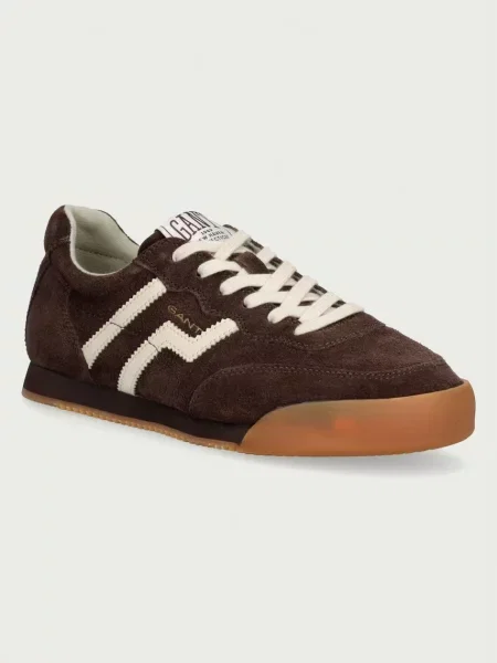 Gant Beylana sneakers pentru femei din piele întoarsă maro