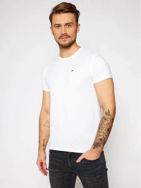 Tommy Jeans T-Shirt λευκό