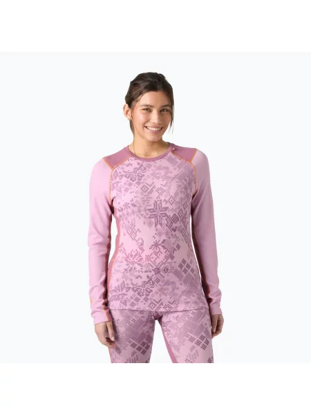 Bluză termoactivă pentru femei Helly Hansen Lifa Merino Midweight Gra cherry blossom new nordic