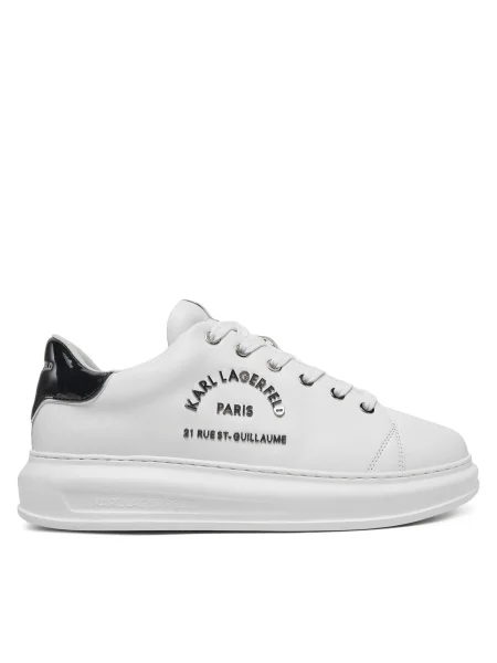 Sneakerși Karl Lagerfeld din piele alb