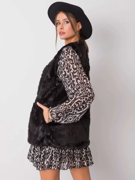 Vestă Fashionhunters negru