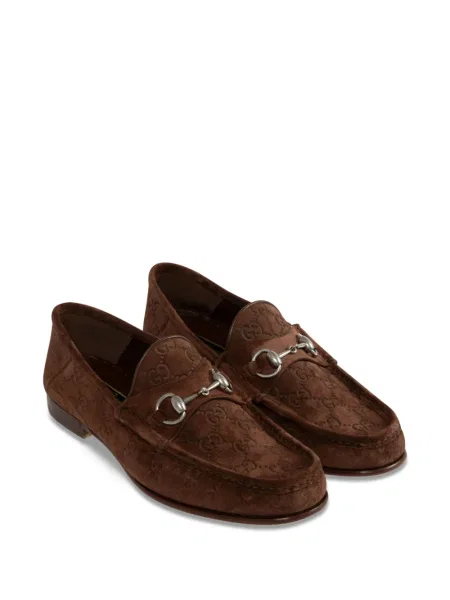 Pantofi loafer Gucci maro